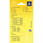MAYSPIES MS008 COLOUR DOT LABEL / 5 SHEETS/PKT / 540PCS/ ROUND 8MM YELLOW